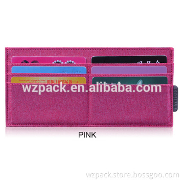 2016 Hot Selling OEM ODM supper slim mini wallet card holder colorful travel wallet travel ticket wallets